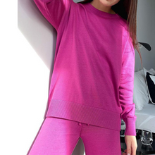 Load image into Gallery viewer, Women's Solid Color Knitted Two-piece Suit