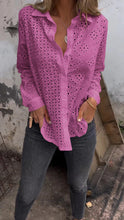 Load image into Gallery viewer, White Shirt with Hollow Design