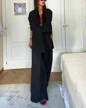 Load image into Gallery viewer, Fashion Solid Color Comfortable Shirt &amp; Pants Two-piece Set