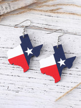 Load image into Gallery viewer, 💙texas Strong💪retro Western-style Texas Map Printed Earrings