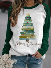 Load image into Gallery viewer, Women's Christmas Tree Tis The Season to Sparkle Print Sweatshirt
