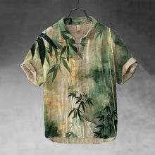 Load image into Gallery viewer, Men's Floral Bird Butterfly Art Print Short Sleeve Shirt