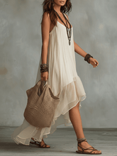 Load image into Gallery viewer, Summer Soft  Effortlessly Boho Maxi Dress