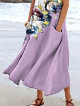 Load image into Gallery viewer, Women's Floral Resort Tank Top with Pockets