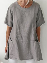Load image into Gallery viewer, Women's Casual Pure Color Cotton Shirt