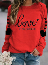 Load image into Gallery viewer, Women's Love Print Casual Sweatshirt