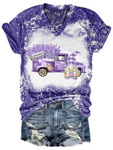 Load image into Gallery viewer, Lavender Truck Gnome V Neck T-shirt