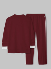 Load image into Gallery viewer, Men's Simple Colorblock Round Neck Casual Sports Set 0122