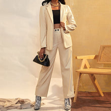 Load image into Gallery viewer, Ladies mature sexy leather suit two-piece suit