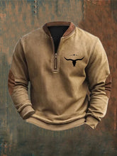 Load image into Gallery viewer, Men's Vintage Western Zip-Up Top