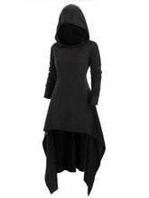 Load image into Gallery viewer, Gothic Solid Color High Low Cape Hoodie