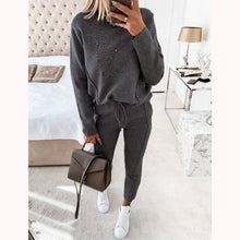 Load image into Gallery viewer, Casual Loose Long Sleeve Knitted Women's Suit