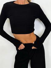Load image into Gallery viewer, Fashion Casual Solid Color Slacks &amp; Slim Knit Two-Piece Set