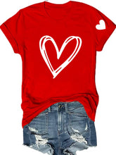 Load image into Gallery viewer, Women'S Valentine'S Day Heart Long Sleeve Print T-Shirt