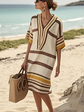 Load image into Gallery viewer, Women'S Contrast Striped Dress