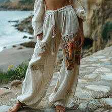 Load image into Gallery viewer, Women's Resort Bohemian Style Loose Bohemia Style Trousers