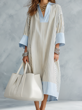 Load image into Gallery viewer, Effortless Striped Midi Dress