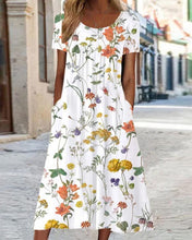 Load image into Gallery viewer, Casual Loose Floral Dress