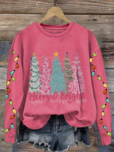 Load image into Gallery viewer, Women's Christmas Tree Print Sweatshirt