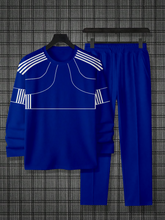 Load image into Gallery viewer, Men&#39;s Navy Blue Round Neck Casual Sports Set 039