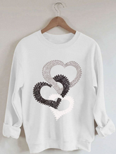 Load image into Gallery viewer, Valentine's Casual Love Print Sweatshirt