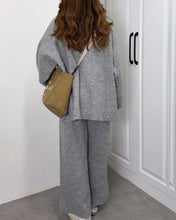 Load image into Gallery viewer, Casual Crewneck Sweater &amp; Pants Two-piece Set