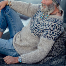 Load image into Gallery viewer, Vintage Beautiful Norwegian Knit Jacquard Crew Neck Sweater（Unisex）