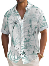 Load image into Gallery viewer, Men's Hawaiian Ink Coconut Print Short Sleeve Shirt