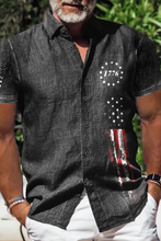 Load image into Gallery viewer, Wearshes Men's 1776 Independence Day American Flag Print Shirt