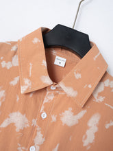 Load image into Gallery viewer, Men's Summer Cotton Tie Dye Lapel Short Sleeve Shirt