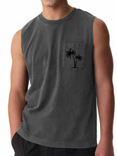 Load image into Gallery viewer, Hawaii Beach Pocket Coconut Print Vest