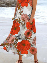 Load image into Gallery viewer, Women's Floral Resort Tank Top with Pockets