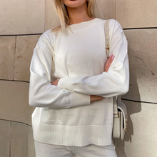 Load image into Gallery viewer, Women's Solid Color Knitted Two-piece Suit