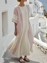 Load image into Gallery viewer, Women'S Contrast Striped Dress