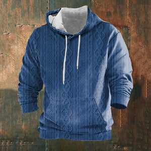 Wearshes Men's Retro Casual Hoodie