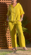 Load image into Gallery viewer, Casual Hooded Zipper Cotton and Linen Two-piece Suit