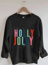 Load image into Gallery viewer, Have A Holly Jolly Christmas Print Long Sleeve Sweatshirt