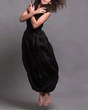Load image into Gallery viewer, Loose Satin Linen Dress Jumpsuit