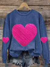 Load image into Gallery viewer, Women'S Heart Print Long Sleeve Sweatshirt