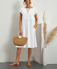 Load image into Gallery viewer, 🔥 50% OFF Summer Last Sale  🔥Women's Short Sleeve Cotton And Linen Dress-