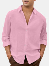 Load image into Gallery viewer, Men's Daily Simple Solid Color Comfortable Long Sleeve Shirt