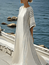 Load image into Gallery viewer, Women'S Contrast Striped Dress