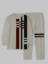 Load image into Gallery viewer, Men&#39;s Simple Colorblock Round Neck Casual Sports Set 0140