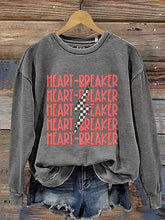 Load image into Gallery viewer, Heartbreaker Valentine's Day Print Casual Sweatshirt