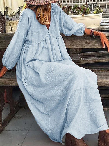 Women's Cotton Linen Dress
