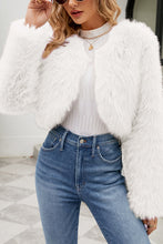 Load image into Gallery viewer, Stylish Long Sleeve Short Casual Faux Fur Jacket