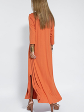 Load image into Gallery viewer, Casual Solid Color V-neck Comfortable Dress
