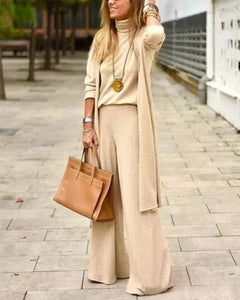 Casual Fashion Long Three-Piece Set