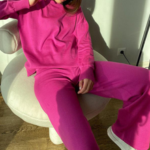 Load image into Gallery viewer, Women's Solid Color Knitted Two-piece Suit