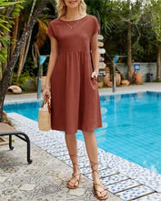 Load image into Gallery viewer, 🔥 50% OFF Summer Last Sale  🔥Women's Short Sleeve Cotton And Linen Dress-